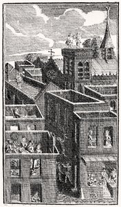 The Devil upon Two Sticks, um 1787 von French School