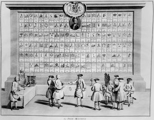Die englischen Freimaurerlogen, ca. 1730 von French School