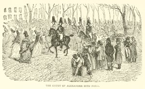 Der Einzug Alexanders in Paris (Gravur) von French School
