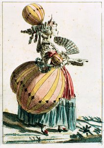 Die fliegende Kokette, ca. 1784 (Farbstich)