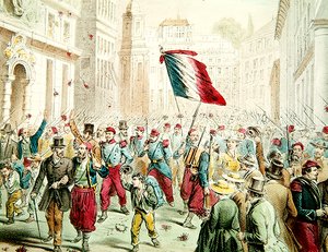 Der Einzug der Franzosen in Genua 1859 von French School