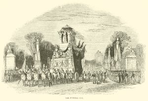 Der Leichenwagen (Stich) von French School