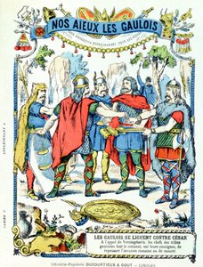 Die gallischen Anführer im Bündnis gegen Julius Caesar (100-44 v. Chr.) unter der Führung von Vercingetorix (gest. 46 v. Chr.)