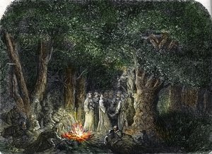 Die Gallier und ihre Priester oder Druiden (Gravur) 1864 von French School