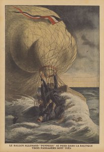 Der deutsche Ballon Pommern stürzt in die Ostsee von French School