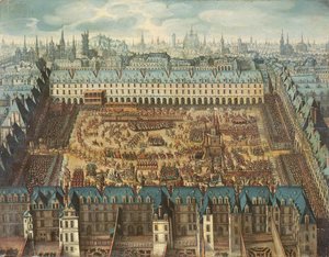 Das glorreiche Ritterturnier auf dem Place Royale zur Feier der Hochzeit von Ludwig XIII. (1601-43) mit Anna von Österreich (1601-66) am 5., 6. und 7. April 1612