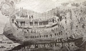 Das große Martyrium von Nagasaki, 1622, aus 