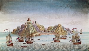 Die Insel St. Helena, Exilort von General Napoleon Bonaparte (1769-1821) von French School