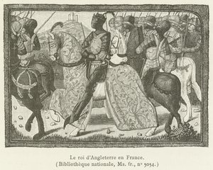 Der König von England in Frankreich von French School