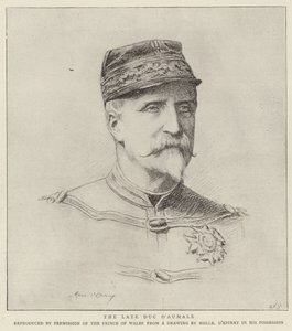 Der verstorbene Herzog von Aumale (Lithographie) von French School