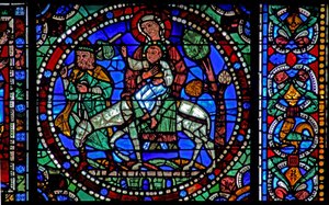 Das Leben Christi Fenster: Flucht nach Ägypten - die Rückkehr