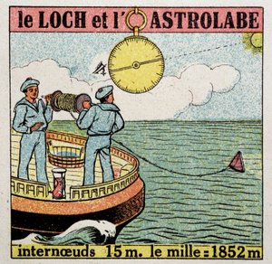 Der Log und das Astrolabium, Navigationsinstrumente.