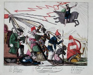 Die Zeitungen vom Mai 1815 von French School
