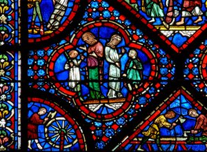 Das Noah-Fenster: Ein Paar der Nephilim von French School