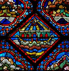 Das Noah-Fenster: Die Taube wird aus der Arche freigelassen
