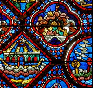 Das Noah-Fenster: Die Sintflut von French School