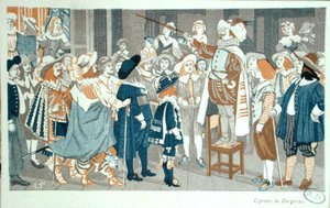 Die Nasenrede im Hotel de Bourgogne, Illustration aus 