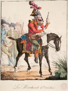 Der Orvietan-Verkäufer, ca. 1816 (farbige Gravur)