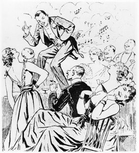 Der Petomane, Illustration für Paris qui rit aus Le Ventomane, monologue comique von E. Grenet-Dancourt, Paris, 1893 von French School