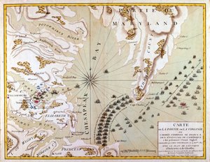 Der Angriffsplan bei Yorktown und Gloucester von French School