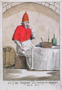 Der Papst isst Roquefort-Käse, 1791