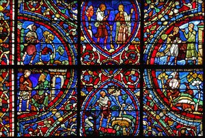 Das Fenster des verlorenen Sohnes: verschiedene Szenen
