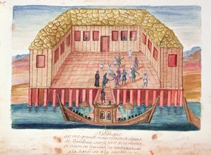 Die Residenz der französischen Botschafter in Siam, aus einem Bericht der Jesuiten in Siam, 1688