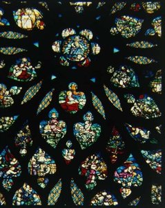 Die Offenbarung des Johannes, Detail des Rosettenfensters