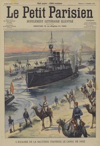 Die russische Baltische Flotte passiert den Suezkanal von French School