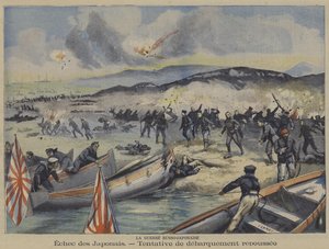 Der Russisch-Japanische Krieg: Ein versuchtes Landen japanischer Truppen wird abgewehrt von French School
