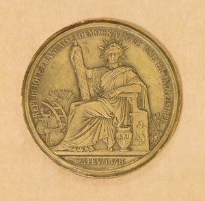 Das Siegel der Zweiten Republik, 1848 von French School