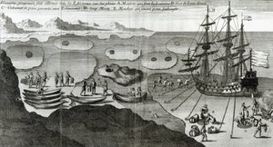 Das Schiff schließt Bündnis mit den Eskimos, aus 