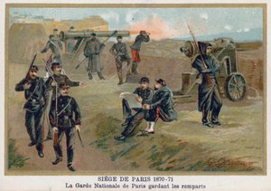 Die Belagerung von Paris von French School