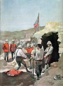 Der Sirdar Kitchener (1850-1916) verstreut die Asche des Mahdi im Sudan, illustriert von P.H. Ripp, September 1898 von French School