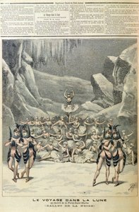 Das Schneeballett, aus Die Reise zum Mond von Jacques Offenbach, aus Le Petit Journal, 16. April 1892 von French School