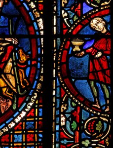 Das St. Lubin Fenster: Die Stifter - Winzer von French School