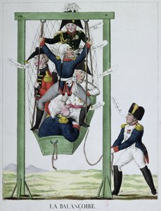 Die Schaukel, Karikatur von Napoleon, ca. 1814