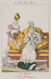Die Dämpfe oder Der Abrechnungstag, Tafel 62 aus Le Bon Genre, 1813 von French School