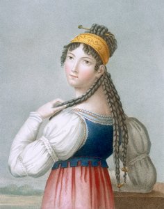 Der lebhafte Deutsche, graviert von L. Dibart