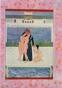 Die Hochzeit von Hassan Badreddine, Illustration aus Tausendundeine Nacht, 1895 (Farbstich) von French School