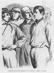 Die arrogante Truppe von bezahlten Beifallklatschern und Kartenverkäufern, Illustration aus 