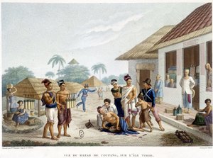Der Basar von Coupang, Insel Timor von French School