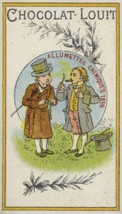 Das chemische Streichholz, 1816 von French School