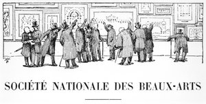 Die Abteilung für Architektur, Société Nationale des Beaux-Arts, Salon von 1910, Illustration aus L