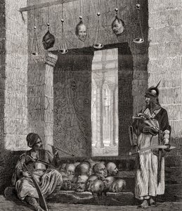 Das Tor zur Moschee El Assaneyn in Kairo, Ägypten, aus "L