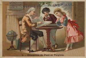Die Erziehung von Paul und Virginie von French School