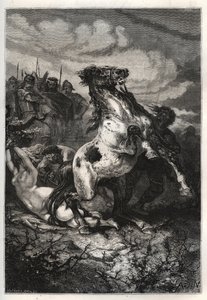 Die Hinrichtung von Brunhilda von Austrasien durch Chlothar II., 613 - Der Tod der Königin Brunhilda von Austrasien, einer westgotischen Prinzessin, verheiratet mit König Sigebert I. von Austrasien - Tod von Brunehaut (oder Brunehilde) auf Befehl von Clota