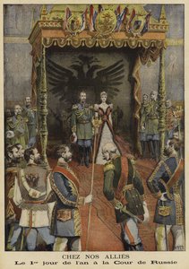 Der erste Tag des neuen Jahres am kaiserlichen Hof von Russland