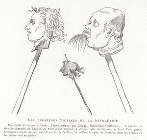 Die ersten Opfer der Französischen Revolution, Juli 1789 von French School