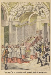 Das Begräbnis von Papst Leo XIII. von French School